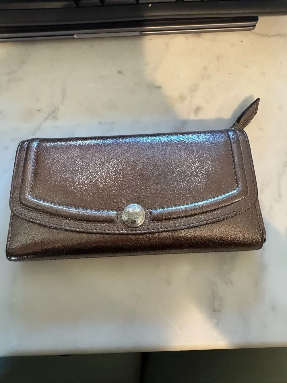 Coach Metallic Silver/Bronze Wallet